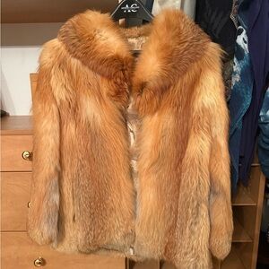 Luxurious Vintage Red Fox Fur Jacket
